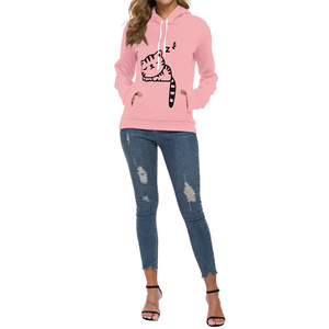 Nuevo estilo de mujer de alta calidad con capucha pulóver sudadera algodón polar bordado deportes al aire libre ecológico - Product Image 5