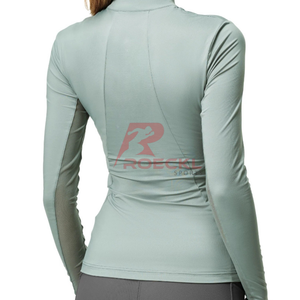 Haut d'équitation tissu extensible respirant Élégant athlétique équestre femmes évacuation de l'humidité conception légère et confortable - Product Image 6