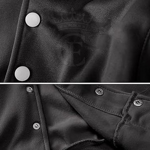 Qualité supérieure Femmes Crop Letterman Veste Séchage Rapide Crop Letterman Veste Manches Longues Crop Letterman Veste - Product Image 6