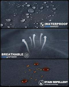 Chaqueta de invierno táctica con forro polar transpirable para hombre, 7 bolsillos, abrigo de carcasa blanda para agua, motocicleta, ropa de carreras - Product Image 6