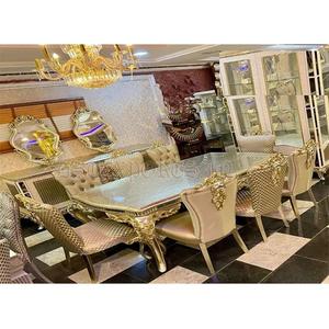 Meubles de salle à manger classiques de style vintage moderne ensemble de table à manger élégant 8 places conçu dernier ensemble de table à manger pour la maison - Product Image 1