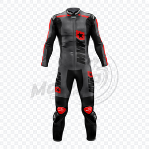 Maverick Vinales invierno Eprilia Racing cuero gris 1 pieza mono pista/montar cuero de vaca/canguro MotoCP engranajes Traje para ciclistas CE - Product Image 1