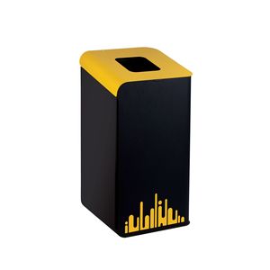 ถังขยะสแตนเลสสตีลใช้ง่ายในการคัดแยกขยะจากศูนย์กลางการรีไซเคิลขยะในเมืองโครงสี่เหลี่ยมเคลือบผงแข็งแรงใช้งานง่าย - Product Image 1