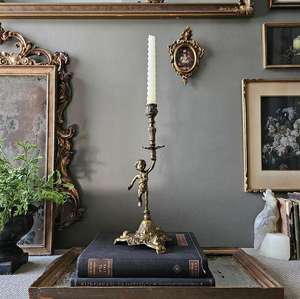 <b>Gold</b> Brass Metal Decorative Votive Candle Holder Elegant Wedding <b>Candelabra</b> and Centerpiece Stand for Home Decoration - Product Image 1