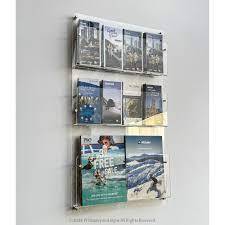 Présentoir à brochures en acrylique Artfulcosmos, 1 niveau, autoportant, organisateur de bureau moderne pour dépliants et magazines - Product Image 4