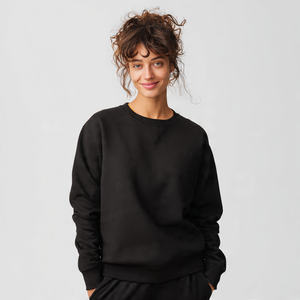 Sudadera Holgada de Gran Tamaño para Mujer, Estilo Urbano, con Estampado Otoño/Invierno, Hombros Caídos, Logotipo Frontal, Corte Informal - Product Image 4