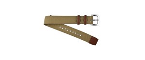 Correa Deportiva Unisex para Reloj Inteligente B12 Beige de 20 mm, Resistente al Agua, de Nailon Suave, Cómoda, Ajustable, Transpirable y Ligera, de Acero Inoxidable - Product Image 4
