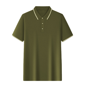 Algodón 100% de alta calidad para hombre, camiseta de Polo, ropa de Golf de gran tamaño, impresión Digital suave, serigrafía, bordado DTF DTG - Product Image 5