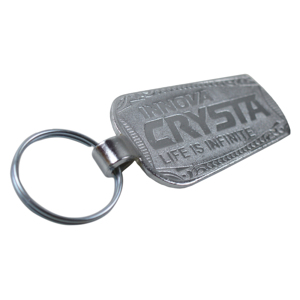 Llavero de Diseño Exclusivo en Latón Pulido con Forma de Timón de Barco, Material de Alta Calidad - Product Image 3