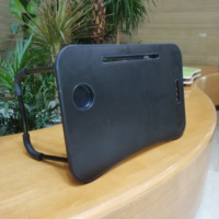 Mini bureau d'écriture usage domestique bureau d'ordinateur portable avec USB lumière étagère tiroir Table de chevet pliable