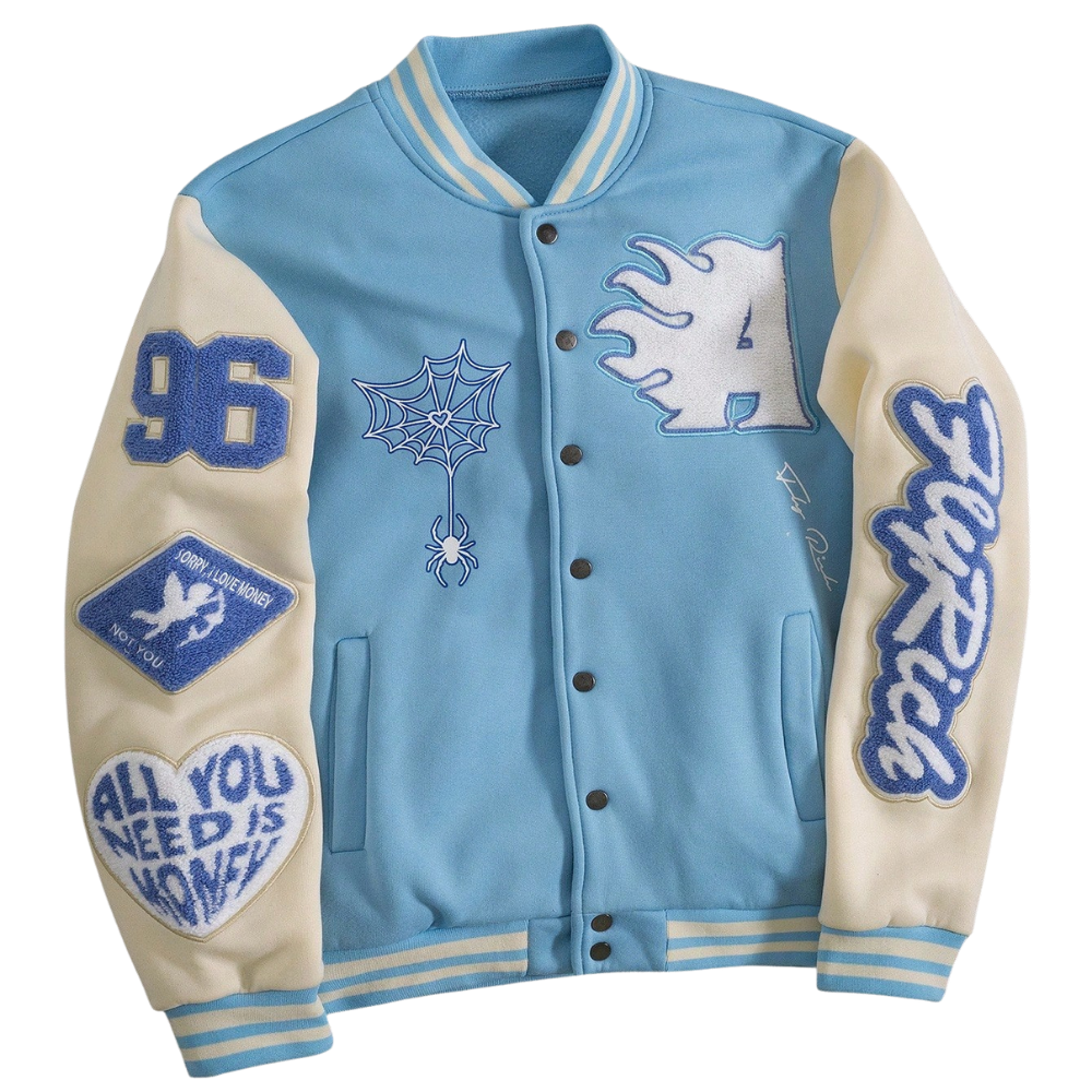 Men's Steven Universe Pink Varsity Jacket - Wool Baseball Bomber Style Letterman Jacket