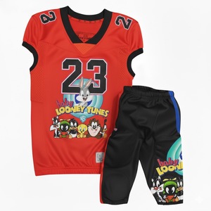 Ensemble de vêtements de sport sur mesure de haute qualité, impression numérique, respirant, grande taille, ensembles d'uniformes de football américain - Product Image 4