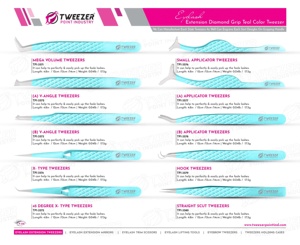 Pinzas de pestañas clásicas y voluminosas a granel, agarre cómodo con punta de precisión, gruesas capas delgadas de pinzas - Product Image 6