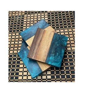 Indian Handmade Manufacturer Wood & Resin Tea Cup Coaster Mats <b>Pads</b> For Use Home Hotel Restaurant Tea <b>Coffee</b> Cup Coasters Stone - Product Image 1