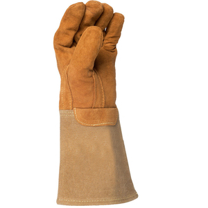 Gants de soudage de haute qualité, nouvelle arrivée, très demandés, gants de sécurité raisonnables, résistance à la chaleur, personnalisés, bleus, double renfort - Product Image 3
