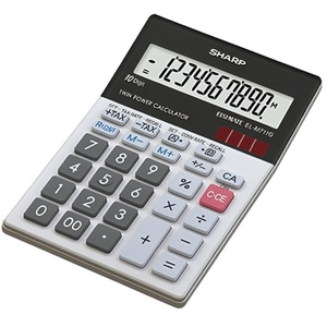 Calculadora de Escritorio Solar Sharp EL-M711GGY, 100 x 33 x 152 mm, Negra/Blanca, Funciona con Batería - Product Image 3