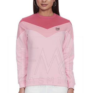 Sweat-shirts pour femmes de haute qualité personnalisables, style sport décontracté, tissu en laine respirant et écologique, imprimé automne, Pakistan - Product Image 1