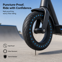 Pneu en caoutchouc massif alvéolé Nedong 8,5 pouces, antichoc, non gonflable, durable, 8,5x2,0 pour trottinettes électriques et trottinettes pour enfants
