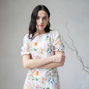 Super qualité boho lin maxi robe d'été Style Renaissance Midi longue Viscose femme vêtements - Product Image 5