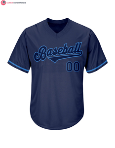 Maille Respirant Sublimé Baseball Jersey Chemises Baseball Team Shirt Personnalisé Premium Classique V Cou Plain Fitness Sportswear Hommes - Product Image 3