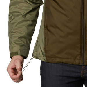 Diseña Tu Propia Chaqueta Cortavientos de Invierno con Capucha de Lona Personalizada, Talla Grande, con Logotipo Frontal - Product Image 6