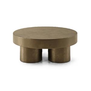 Superventas, diseño elegante, acabado de latón, mesa auxiliar, mesa de centro, muebles decorativos, tamaño personalizado, forma, Color - Product Image 2