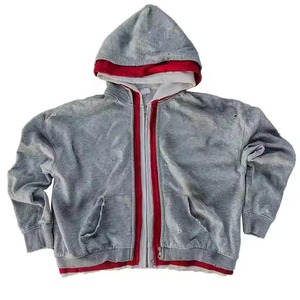 Streetwear personnalisé double 3 fermeture à glissière lavage à l'acide vintage Baggy Boxy Fit en détresse strass triple couche fermeture éclair à capuche - Product Image 1