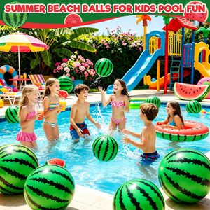 Pelota de Playa Inflable con Forma de Sandía, Mini Juguete para Piscina, Decoración para Fiestas de Verano con Temática de Frutas para Niños - Product Image 5