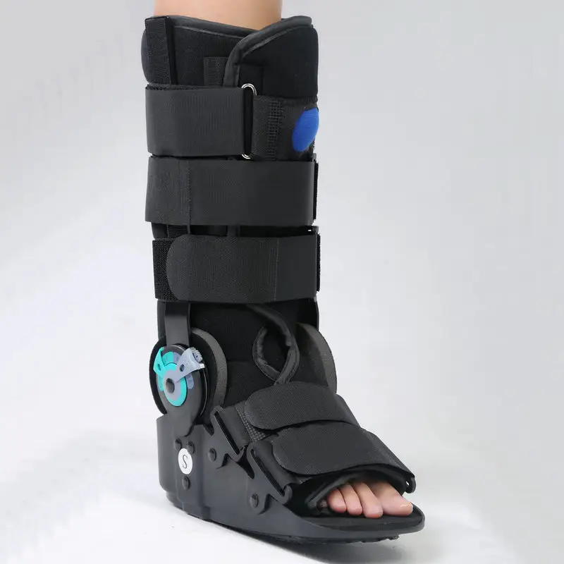 ROMエアクッション足首捻挫骨折損傷ウォーカーブレース整形外科靴ウォーキングブーツ足首足装具