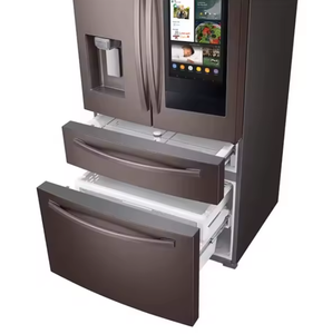 Mejores ofertas para el nuevo refrigerador de 4 puertas tipo francés de 28 pies cúbicos con pantalla táctil de acero inoxidable - Product Image 1