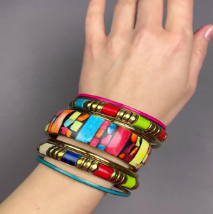 Bracelet tendance en laiton de haute qualité fait à la main en plaqué or bracelets de bijoux pour femmes à des fins de cadeau - Product Image 1