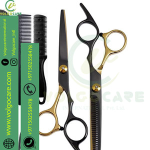 Tijeras de peluquero Juego de tijeras de peluquería con tijeras de adelgazamiento de cabello de acero inoxidable para hombres Mujeres Mascotas 10 piezas - Product Image 3