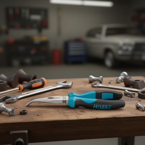 Pince à bec effilé Hazet, design incurvé (45), finition polie et sablée - Product Image 3