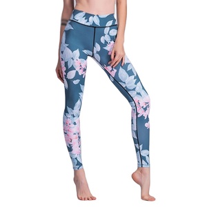 Women Printed Yoga Leggings High Waist Tummy Control Elastic Fitness Gym Colorful Long Sports Tights Activewear <b>Pants</b> - Product Image 1