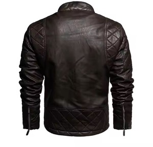 Veste en cuir à logo personnalisé très exigeante à bas prix Veste d'hiver chaude et imperméable respirante de haute qualité pour hommes - Product Image 1
