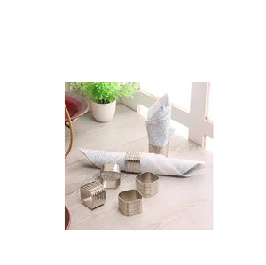 Anillo metálico de aluminio para soporte de servilletas, para boda, banquete, hotel, tamaño personalizado, precio barato, producto en oferta - Product Image 1