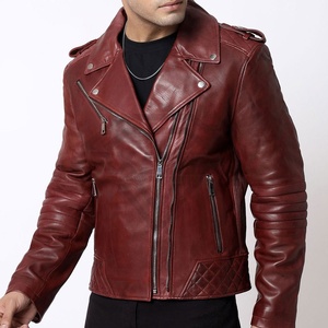 Recién llegado, entrega rápida, chaqueta de cuero para hombre, estilo callejero, ropa para exteriores, chaqueta de cuero de motorista transpirable para hombre - Product Image 5