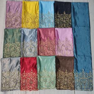 Timeless Tradition Somalian <b>Underskirt</b> Gorgura Crystal Stone Work Floral Pattern Silk Satin Fabric Women's Dress Heavyweight - Product Image 1