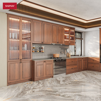 Snimay Meubles de luxe entièrement ajustés en palissandre Design traditionnel Style Shaker Armoires de cuisine modulaires complètes en bois de Malaisie