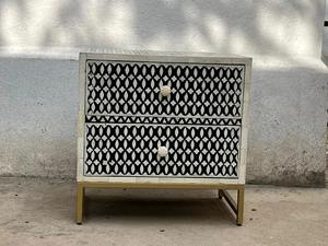 Commode de rangement en incrustation d'os de qualité supérieure, meuble artisanal élégant pour la décoration du salon au meilleur prix du marché - Product Image 2