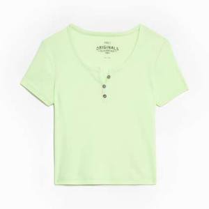 Conjuntos de ropa para niñas Camiseta de algodón orgánico con mangas completas y cuello redondo Combinación de tres colores para la escuela - Product Image 6