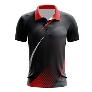 Camiseta de golf personalizada de 100% poliéster para hombre, camisetas de polo, camiseta bordada con patrón antiarrugas - Product Image 1
