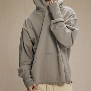 เสื้อสเวตเตอร์ผู้ชายเสื้อครอปมีฮู้ดพิมพ์ลายพัฟชุดเสื้อสเวตเตอร์มีฮู้ดสำหรับผู้ชายวินเทจธรรมดา - Product Image 3