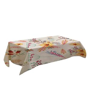 Nappe de table 100% coton pour salle à manger cuisine facile d'entretien lavable tissu de protection polyvalent écologique Durable durable - Product Image 1