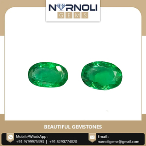 Émeraude naturelle facettée de forme ovale de haute qualité, pierre précieuse disponible en vrac pour les projets de fabrication de bijoux fins en gros - Product Image 5