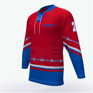 Maillot de Hockey sur glace de haute qualité dernière conception vente directe d'usine nouvelle arrivée vêtements de Hockey sur glace - Product Image 2