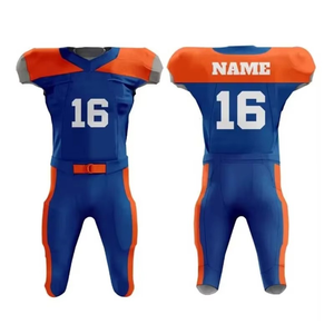 Sublimación al por mayor diseño personalizado uniforme de fútbol americano juvenil transpirable secado rápido conjuntos de desgaste de fútbol americano - Product Image 6