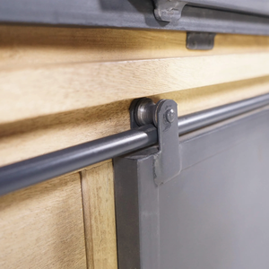 180 cm industrial style solid wood <b>sideboard</b> - Detroit - Product Image 5