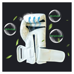 Fabricantes personalizados Guantes de boxeo deportivos profesionales Guantes de boxeo de cuero Pu para entrenamiento Equipo de boxeo Servicio OEM - Product Image 5