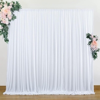 Toile de fond de mariage élégante, artificielle, moderne et luxueuse, draperies en spandex, couleur et taille personnalisées pour les événements photographiques